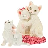 Artibetter 2 Stück Katzen-Autozubehör Für Kinder Kunst Und Handwerk Miniatur-Spielzeug Figuren Für Kinder Cartoon-Kätzchen Katzenstatuen Garten-Katzenstatue Kunstharz