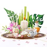 MOKIO® Pop-Up Wellness Gutschein – 3D Geschenkgutschein für Wellness, Massage, Yoga, Sauna, Therme, Beauty, Kosmetik – Gutscheinkarte für einen Wellness-Tag, Wellness-Wochenende