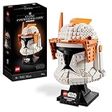 LEGO 75350 Star Wars Clone Commander Cody Helm Set für Erwachsene, The Clone Wars Erinnerungsstück der 2023 Serie, Geschenk für die Sammlung, Deko-Modell