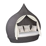 Liegeinsel Eye Catcher Chai Duo einseitig offen Liege Insel Lounge Polyrattan Zwiebelform