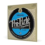 D'Addario Gitarrensaiten Konzertgitarre | Akustikgitarre | Akustik Gitarre Saiten | Classical Guitar Strings | EJ46C Pro-Arte Satz Nylonsaiten für Konzertgitarre - Hard Tension