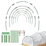 Hearthxy Gartenreifen für Hochbeete | 79 Stück Gewächshaus-Reifen, Reihenabdeckung, Tunnel - Stabile DIY-Gewächshausreifen aus Fiberglas für Gartennetze, Hochbeete