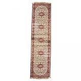 Orient Teppich Prestige de Isfahan 75 x 400 cm, Rot, ideal für