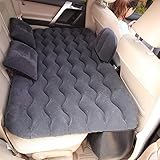 Aufblasbares Bett Auto Luftmatratze mit 2 Luftkissen, Auto Universal SUV Rücksitz Matratze Bett mit beflockter PVC-Oberfläche für SUV, MPV Outdoor Reisen Camping Schlafen Luftbett