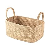 Compactor Dina Jute-Aufbewahrungskorb, klein, 24 x 15 x 12 cm, Braun, RAN10543