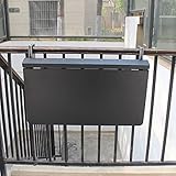 Hängetisch Balkon,Outdoor-Tisch Balkontisch zum Einhängen,klapptisch Balkongeländer,Balkonhängetisch Klappbar,Balkontisch Wetterfest,Hängetisch Gartentisch Klapptisch,5-Fach höhenverstellbar ( Color :