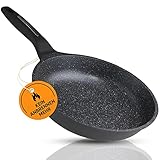 TORBONY Pfanne 28 cm | Aluguss Pfanne mit Anti-Haft Beschichtung| Bratpfanne 28 cm hoher Rand mit 6,5 cm| Bratpfanne Induktion | Schmorpfanne für Induktion, Herd & Grill