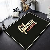 TIKLO Musik Teppich Wohnzimmer Schlagzeug Gitarre Teppich Großflächiger Teppich Dekorativer Bodenteppich Teppich Badematte Teppich Schlafzimmer 50X80cm