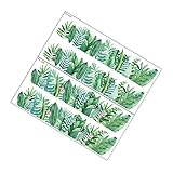 DOITOOL 4 Sets Pflanzen-Sockelleisten Blumendekorationen Applikationen Verzierungen Blumentapete Grünes Gras Wandaufkleber Tapetenbordüren Für Küche Spiegelaufkleber