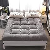 FURLOU Faltbare Tatami-Matratze, Plüsch-Futon-Matratze, Sherpa-Matratze, Geeignet für Liegesofa Im Schlafsaal