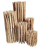 Staketenzaun Haselnuss 100 x 500 cm ( Lattenabstand 3-5 cm ) - Staketen Rollzaun Kastanienzaun Garten Zaun Kastanie