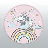 Herding Teppich, Disney's Minnie Mouse, Ø 90 cm, Oberseite aus 100% Polyamid