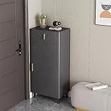 Schuhschrank,Flurregal Schuhorganizer,freistehender Schuhregal-Aufbewahrungsorganisator Mit Klapptür, Für Eingangsbereich, Schlafzimmer, Wohnzimmer, Wohnung ( Color : Gray , Size : 50*34*110cm )