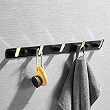 BLOSSS Kleiderhaken Hakenaufhänger hinter der Tür, Wandmontage, Küche, Badezimmer, nahtlose Aufbewahrung, Kleiderbügel, Garderobe (Size : 5 hooks)