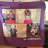 Personalisierte Kuscheldecke mit Eigenem Foto Bedrucken Weich Warm Dick Fotodecke Bild Selbst Gestalten Geburtstags Freunde Familie Baby Hund