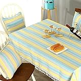 ADSE Tischdecke Rechteckige Tischdecke aus Baumwolle und Leinen Einfache Moderne quadratische Tischdecke Home Multifunktional, B, 8080 cm