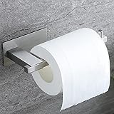 ZUNTO Toilettenpapierhalter ohne Bohren Klopapierhalter Klorollenhalter Wc Rollenhalter Papier Halterung für Badezimmer Toilette Küche zum Kleben Selbstklebend Edelstahl