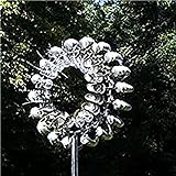 Sxiio Einzigartige und magische Windmühle aus Metall, Skulpturen bewegen Sich mit dem Wind, Windspiele für Hof und Garten, Terrassenrasen
