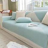 MTHGH Sofabezug L Form Sofaschoner rutschfest Sofaschutz Kratzschutz Hund Katze Ecksofa Sofa Schutzdecke Sofa Abdeckung Sofaüberwurf Couchhusse,lightblue-110x180cm