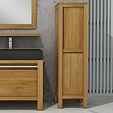 Badezimmerschrank Manlia Teak Massivholz