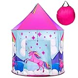 Malplay Zelthaus Einhorn Spielzeugpalast für Garten| Haus | Kinderzelt | Spielzelt | drinnen und draußen