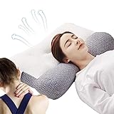 SKUDA Nackenstützkissen,Nackenstützkissen zum Schlafen mit ergonomischem Design - 19 x 35 Zoll großes Memory-Schaum-Kissen zur Unterstützung von Nacken und Kopf