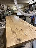 Generisch Tischplatte, Tischplatte Eiche, Tischplatte Holz, Tischplatte Massivholz, Tischplatte Eiche massiv, Baumkante, Schweizer Kante, Eichentischplatte, geölt (Baumkante, 120cm x 70cm x 2,5cm)
