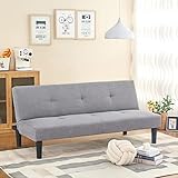 buybyroom Schlafsofa Couch Schlafcouch Gästebett Bettsofa Klappsofa Sofa Schlaffunktion Sofagarnitur Couchgarnitur Grau