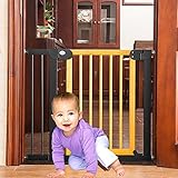 BADALO Pet -Sicherheitsgitter, Huo Safety Gate Massivholz Pet -Schutzzäune -Installationstür Mit Automatischer Schließfunktion Zum Schutz, Pet -Sicherheit/a