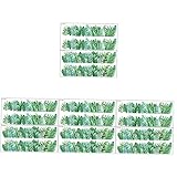DOITOOL 4 Sets Pflanzen-Sockellinie Florales Wandpapier Grüne Tapete Botanische Aufkleber Tapetenbordüren Für Die Küche Besser Als Papier Tropische Blätter Wandaufkleber
