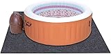 1,8-3,6 m Whirlpool-Matte, Whirlpool-Pad-Matte, Pool Liner Pad für oberirdische Schwimmbäder, wasserabsorbierende Filzmatte, aufblasbare Whirlpool-Bodenpolster, tragbares Spa-Pool-Zubehör