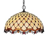 AUI - Deckenleuchte Semi Flush Mount E26 Bunt Glas Libelle Schatten in der Nähe von Dome Insel Boho Kronleuchter Compatible with Dekor Schlafzimmer Küche Esszimmer Wohnzimmer,für Kücheninsel