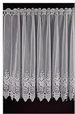 SCHMIDTGARD STOFFE Scheibengardine nach Maß Makramee Häkegardine Vintage 90 (H) cm wählbare Breite in 8 cm Schritten