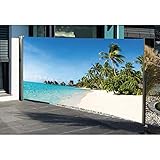 Seitenmarkise mit Fotodruck SÜDSEE, Sichtschutz, Windschutz