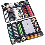 Lighterday Schubladen Organizer 22 Stück Schubladen Ordnungssystem Küche Schreibtisch Organizer Schubladen Drawer Organizer für Küche,Büro,Schminktisch,Bad