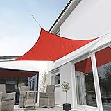 Kookaburra Wasserfest Sonnensegel 5,4m Quadrat Rot