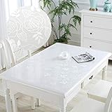 Haushaltstuch aus weichem Glas PVC Wasserdicht Anti-Verbrühung Tischmatte Transparente Farbe Tischdecke Kunststoff Couchtisch Schreibtisch Matte Kristall Version