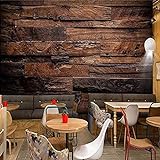 DEKii Große Wandtapete Bar Restaurant Hintergrund 3D Retro Nostalgische Holzpaneele Holzmaserung Große Hintergrundbilder F 3D Tapete Home Decor Paste Die Fototapete