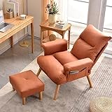 Sessel, Mid Century Modern Fabric Club Chair, 110-180° Verstellung Komfortable Rückenlehne, Kinder Gepolstertes Sofa, für Wohnzimmer (Color : Style 2)