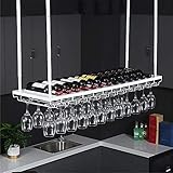 Weinregal, Decken-Weinglashalter, hängender Weinhalter aus Eisen, Backlackierung, verstellbares Flaschenregal, umgedrehtes Stielglasregal, einfaches Wandregal, Lagerregal für Bars, Restaurants needed