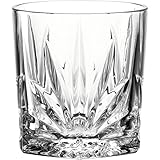 Leonardo Capri Trink-Glas, 1 Stück, spülmaschinenfestes Saft-Glas mit Relief, Facetten-Schliff Wasser-Glas, kleiner Trink-Becher aus Glas, 220 ml 022773