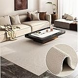 JoboJi Modern/Luxury/Area Teppich/Soft/Comfort/Thicken/Shaggy Teppiche/Vier Jahreszeiten/Waschbar/Schlafzimmer Teppich/für/Wohnzimmer/Super Soft/Fluffy/Modern Schlafzimmer/Teppich,Weiß,140 * 200