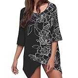 Blusenjacke Damen Sommer Rote Tunika Blusentop S Oberteile Hemdbluse Cold Shoulder Sexy Tops Ausschnitt Blusentop Sommer Tunika Hippie Style Steampunk Bluse Schwarz #4 S