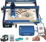 ATOMSTACK A20 PRO Laser Graviermaschine, 130w Lasergravur Maschine, 3 in 1 Offline Bildschirm/Handy-APP/Windows Gravur, 20W Laserkopf, Doppelpumpe Air Assist Kit, 300w CO₂ für graviert Holz, Metall