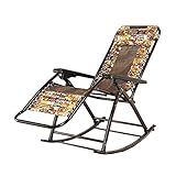 TEmkin Deck Lounge Chair, Alter Mann Schaukelstuhl Fauler Stuhl Büro Nickerchen Balkon Klappstuhl Schwangere Frau Liege 67X55X77Cm
