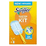 Swiffer Staubmagnet (1 Handgriff + 3 Tücher) Staubwedel ideal gegen Staub, Tierhaare & Allergene , 1er Pack