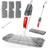MASTERTOP Sprühwischer -550ml Wischmopp mit Sprühfunktion, 120cm Sprühmopp mit 3-Double Sided Mikrofaserbezug -Wischer Boden für Schnelle Reinigung Hartholz, Marmor, Laminat, Fliesen