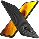 C'iBetter Hülle Kompatibel mit Poco X3 Pro/Xiaomi Poco X3 NFC, Stylisch Telefon Handyhülle Schutzhülle Shock Absorption Hülle Kompatibel mit Xiaomi Poco X3 Pro Smartphone. Schwarz