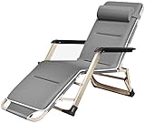 Liege Terrasse Liegestuhl Zero Gravity Recliner Chair Zero Gravity Chair Folding Recliners Recliner Folding Casual Lazy Sloping Chair Multi-Winkel-Einstellung Innen- und Außentragfähigkeit