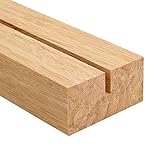 Tischkartenhalter 148,5mm Bambus, hell/Tischaufsteller/Werbeaufsteller/Schildhalter/Einsteckschlitz/Kartenhalter/Holz/Menükartenhalter/Speisekartenhalter - Zeigis®